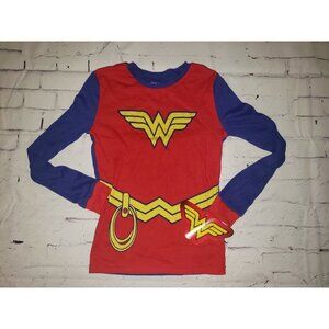 Nwt Wonder Woman Girls Size 10 Long Sleeve Pajama Shirt
